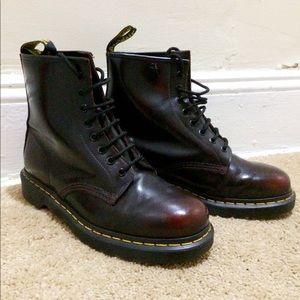 Dr Martens 46 Arcadia Cherry Red Boots 
